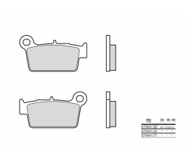 Plaquettes de frein BREMBO Off-Road métal fritté - 07YA41SD - 1036262