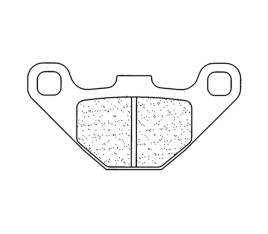 Plaquettes de frein CL BRAKES Quad métal fritté - 2466ATV1