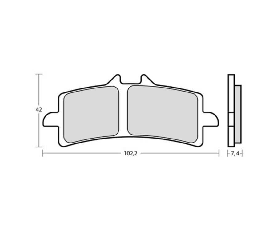 Plaquettes de frein BREMBO UPGRADE Type M497 Z10 - Racing