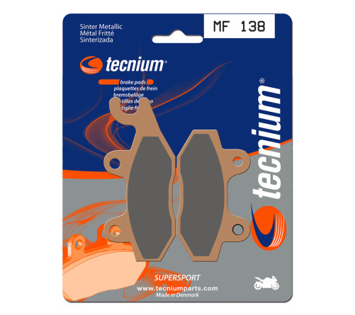 Plaquettes de frein TECNIUM Performance métal fritté - MF138 - 1022727