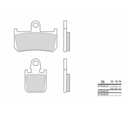 Plaquettes de frein BREMBO carbone céramique - 07YA46RC - 1036266