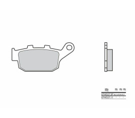 Plaquettes de frein BREMBO route carbone céramique - 07HO2711 - 1035991