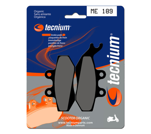 Plaquettes de frein TECNIUM Scooter organique - ME189 - 1022629