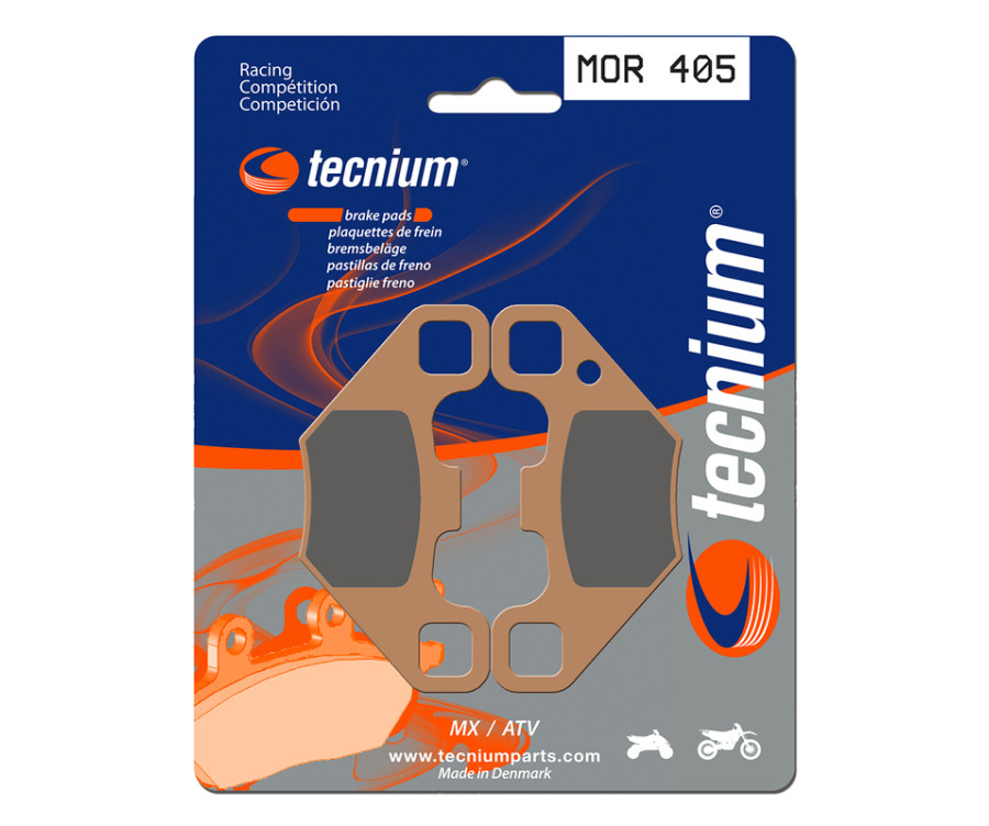 Plaquettes de frein TECNIUM Racing MX/Quad métal fritté - MOR405