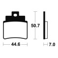 Plaquettes de frein TECNIUM Maxi Scooter métal fritté - MSS275