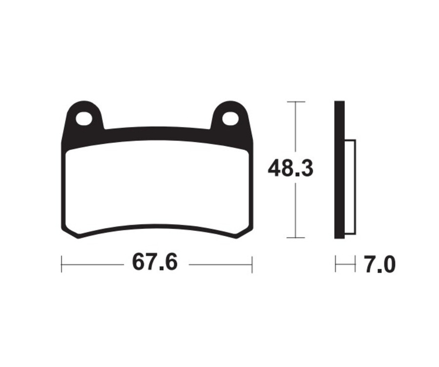 Plaquettes de frein TECNIUM Performance métal fritté - MF433