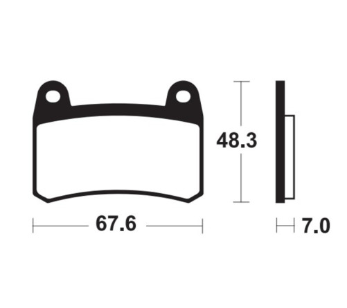 Plaquettes de frein TECNIUM Performance métal fritté - MF433 - 1121226