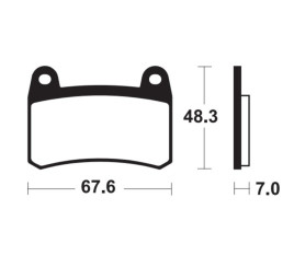 Plaquettes de frein TECNIUM Performance métal fritté - MF433