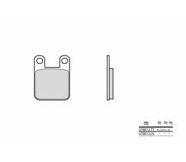 Plaquettes de frein BREMBO route carbone céramique - 07BB1205