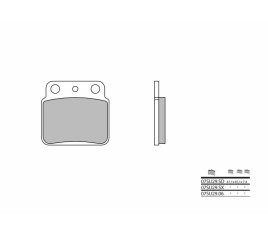 Plaquettes de frein BREMBO Off-Road métal fritté - 07SU29SD