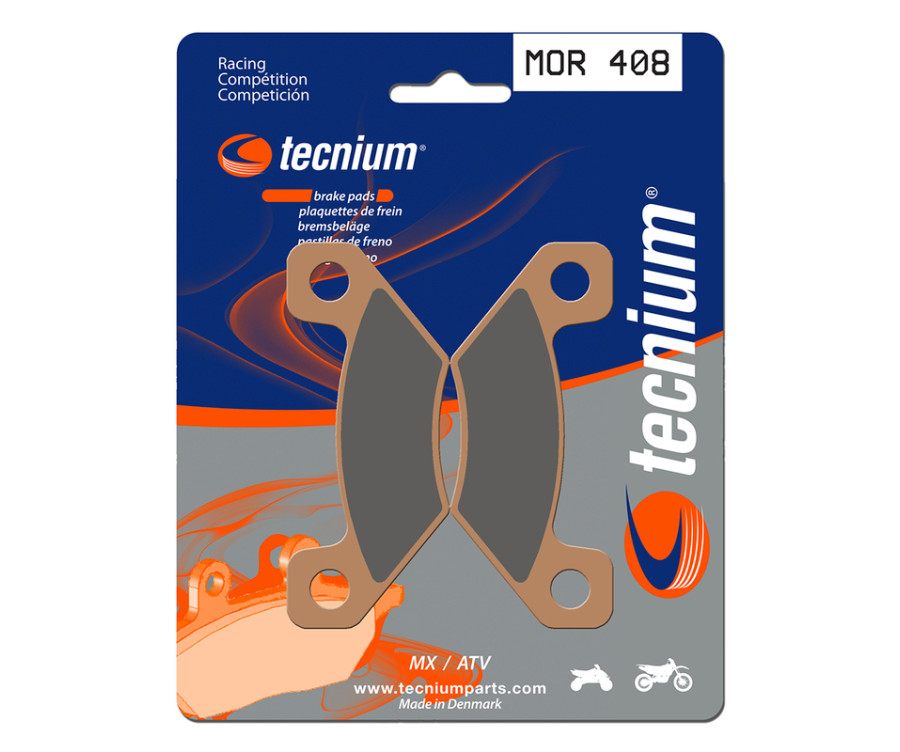 Plaquettes de frein TECNIUM Racing MX/Quad métal fritté - MOR408