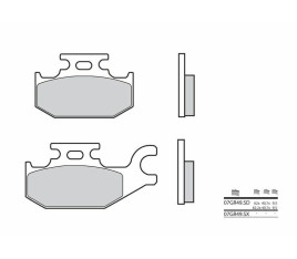 Plaquettes de frein BREMBO Off-Road métal fritté - 07GR49SD