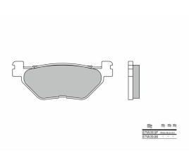 Plaquettes de frein BREMBO route métal fritté - 07YA39SP