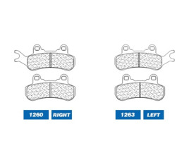 Plaquettes de frein CL BRAKES Quad métal fritté - 1263ATV1