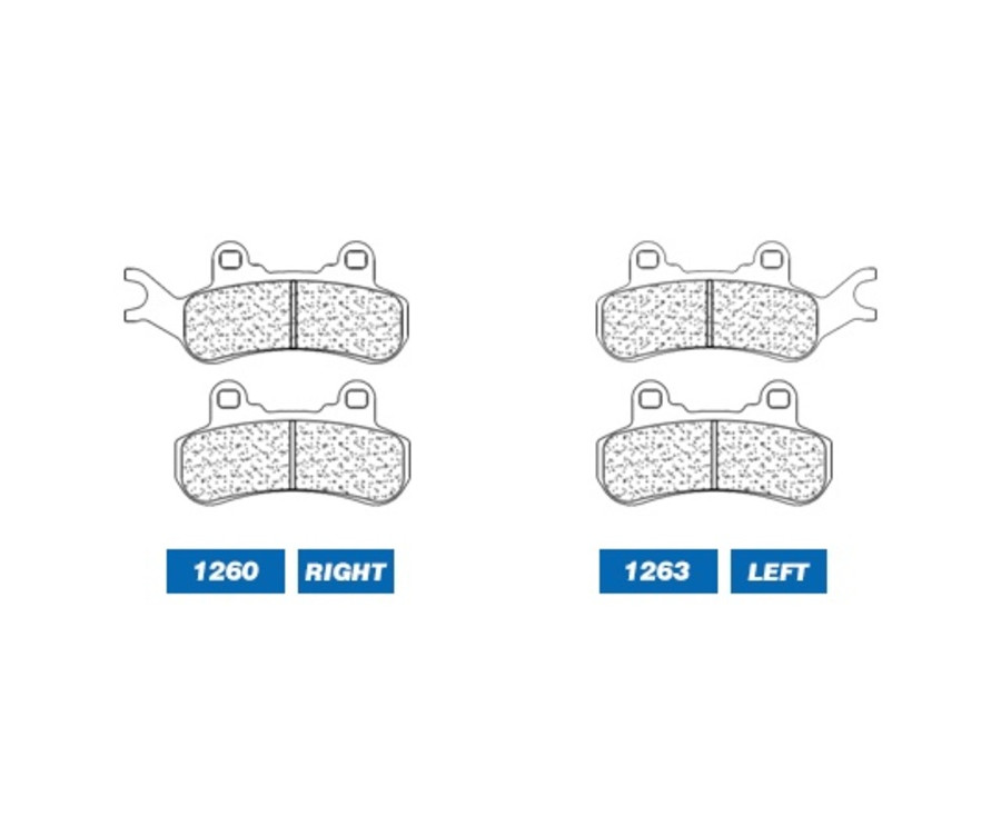 Plaquettes de frein CL BRAKES Quad métal fritté - 1263ATV1