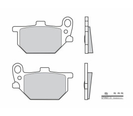 Plaquettes de frein BREMBO route carbone céramique - 07YA0713