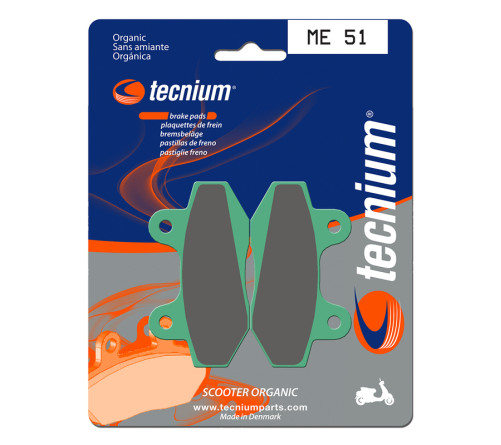 Plaquettes de frein TECNIUM Scooter organique - ME51 - 1022708