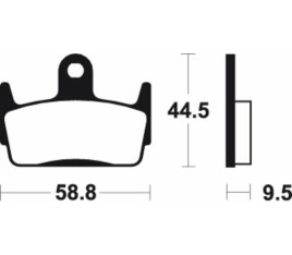 Plaquettes de frein TECNIUM Scooter organique - ME210