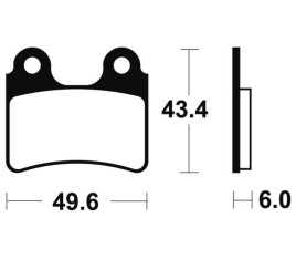 Plaquettes de frein TECNIUM route organique - MA302