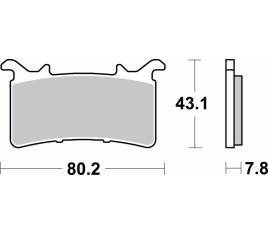 Plaquettes de frein BREMBO carbone céramique - 07GR99RC