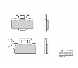 Plaquettes de frein BREMBO Off-Road métal fritté - 07KA27SD - 1036116