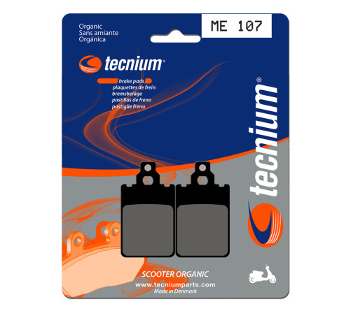 Plaquettes de frein TECNIUM Scooter organique - ME107 - 1022609