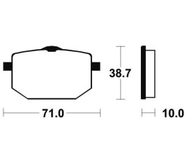 Plaquettes de frein TECNIUM route organique - MA96