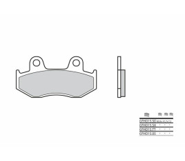 Plaquettes de frein BREMBO route carbone céramique - 07HO1505 - 1035970