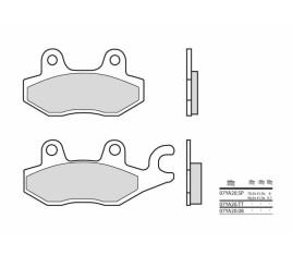 Plaquettes de frein BREMBO route carbone céramique - 07YA2008 - 1036225