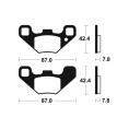 Plaquettes de frein TECNIUM MX/Quad métal fritté - MO405