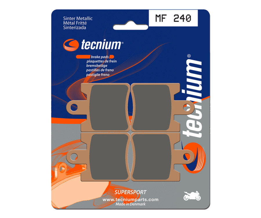 Plaquettes de frein TECNIUM Performance métal fritté - MF240