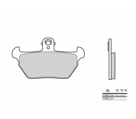 Plaquettes de frein BREMBO route métal fritté - 07BB22SA