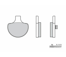 Plaquettes de frein BREMBO route carbone céramique - 07HD0614