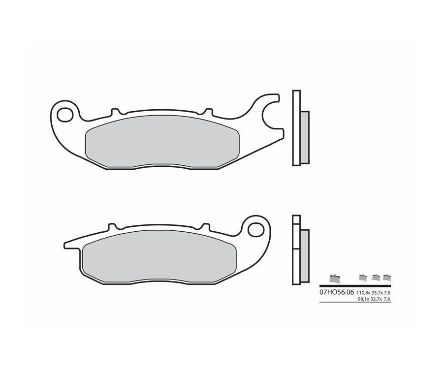 Plaquettes de frein BREMBO route carbone céramique - 07HO5606