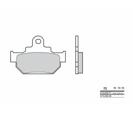 Plaquettes de frein BREMBO route carbone céramique - 07SU0808 - 1036151