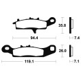 Plaquettes de frein TECNIUM MX/Quad métal fritté - MO301