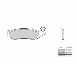 Plaquettes de frein BREMBO route carbone céramique - 07HO2506