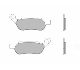 Plaquettes de frein BREMBO route métal fritté - 07HD07SP