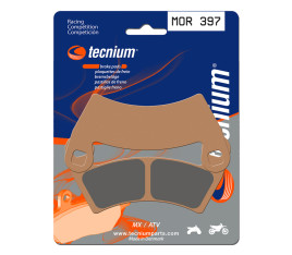 Plaquettes de frein TECNIUM Racing MX/Quad métal fritté - MOR397 - 1023005