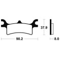 Plaquettes de frein TECNIUM Racing MX/Quad métal fritté - MOR287