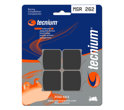 Plaquettes de frein TECNIUM Racing métal fritté - MSR262 - 1023159