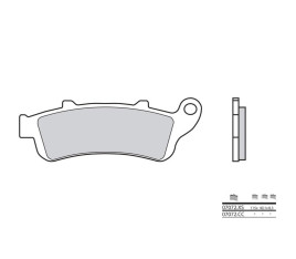 Plaquettes de frein BREMBO Scooter métal fritté - 07072XS