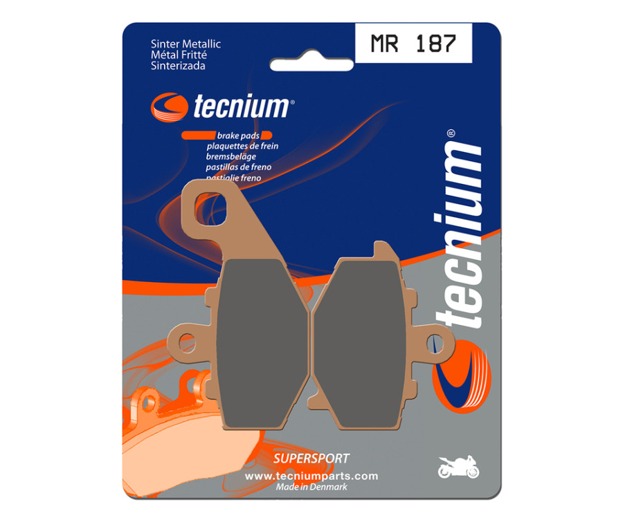 Plaquettes de frein TECNIUM Performance métal fritté - MR187