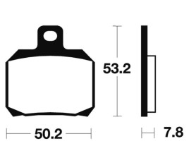 Plaquettes de frein TECNIUM Scooter organique - ME230