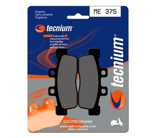 Plaquettes de frein TECNIUM Scooter organique - ME375 - 1022693