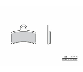 Plaquettes de frein BREMBO route carbone céramique - 07GR5105