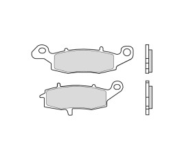 Plaquettes de frein BREMBO route/sport métal fritté - 07KA18SR