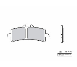 Plaquettes de frein BREMBO route métal fritté - 07BB37SA - 1035857