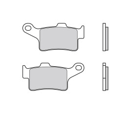 Plaquettes de frein BREMBO route métal fritté - ​07GR88SA