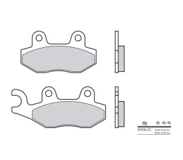 Plaquettes de frein BREMBO Scooter carbone céramique - 07035CC